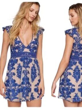 For Love and Lemons Blue Dress